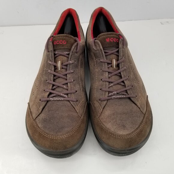 Ecco Men's Biom Grip Sneaker brown Leather Casual Shoe Urbaneering Size 46 12 - Picture 5 of 15
